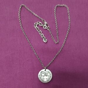 Brighton Silver 'Live Well Laugh Often' Necklace